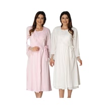 Effort Pijama Kadın Beyaz Collection Lohusa Sabahlık 2017 Beyaz