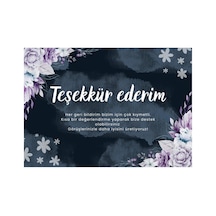 Teşekkür Kartı , Sipariş Kartı , Tebrik Kartı, Paketleme Kartı, Kargo Kartı, Not Kartı 100 Adet - Siyah - 176
