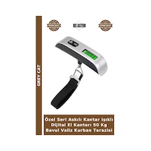 Özel Seri Askılı Kantar Işıklı Dijital El Kantarı 50 Kg Bavul Valiz Kurban Terazisi Çok Renkli