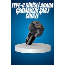 Araç İçi Hızlı Şarj Soketi 38w Oto Çakmaklık Type-c Araba Çakmaklık Renkli