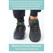 Supermark North Of Wild Mustang Tekstil Ultra Comfort Memory Foam Phylon Erkek Spor Ayakkabı 45003 Haki - Siyah