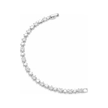 Jewelry Gümüş Renk Yıldız Motifli Zirkon Taş Detaylı Paslanmaz Çelik Kadın Bileklik 1208