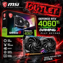 Msı Geforce Rtx 4060 Ti Gamıng X 8g Gddr6 128bit Dx12 Dlss 3 Gaming Oyuncu Ekran Kartı