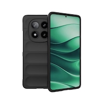 Redmi Note 14 Pro 5G Uyumlu Silikon Kılıf - Kamera Korumalı Esnek Airbag Kapak - Siyah