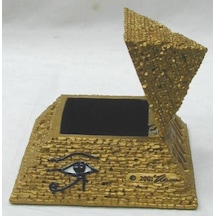 Wise Mısır Tarihi-PİRAMİD MÜCEVHER KUTUSU-8*10,5*10,5 CM Altın