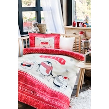 Özdilek Winter Friend Kışlık Flanel Bebek Nevresim Takımı Kırmızı