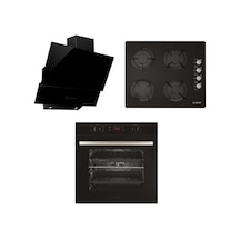 Alveus Premium MFA 627 - GLS 640 - MOD 3000 Siyah Ankastre Set