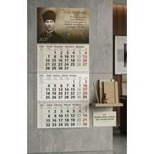 2027 Yılı Denizci Takvim Atatürk Resimli 78x33 Cm. A05-brs Model 4