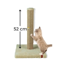 52cm Lüx Tırmalama Tahtası Catnipli Jüt Tırmalama Krem Minder Yüzey
