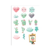 Sevimli Kaktüs Sticker Set 2