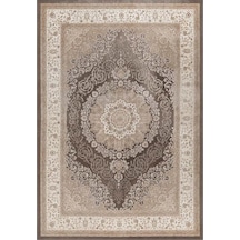 Çam Halı Gloria Td32803 Kahverengi Klasik Desen Dokuma Saçaklı Kilim