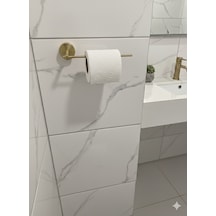 Atölye Asya Lüks Pirinç Tuvalet Kağıtlığı - Minimalist Altın Serisi Gold