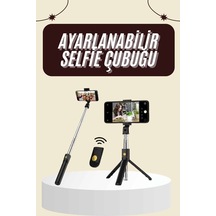 Cep Telefonu Tripod Standı Manyetik Selfie Sopa Bluetooth Uzaktan Kumandalı Mh-hs1486-4541