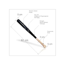 Dengeli 61 Beyzbol Baseball Beyzball Sopası Tahtası Aleti Siyah