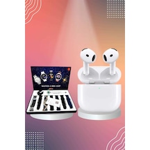 Akıllı Saat Aksesuarları 3.nesil Tws Bluetooth Kulaklık Bluetooth Bağlantılı Akıllı Saat Amoled Ekran Plastik Hasır Kordon