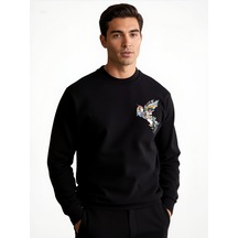 Ogc Anka Kuşu Unisex Sweatshirt Siyah