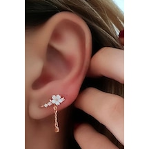 Hem Earcuff Hemde Sıkıştırmalı Kıkırdak Küpesi El Isi Manolya Güm N11.59514