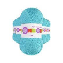 Bonbon 5 Adet Lüks Patik Ipi Yünü Turkuaz 98238 769272620156