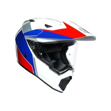 Agv Ax-9 Kask Atlante White Blue Red