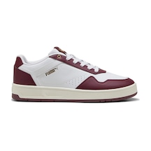 Puma Court Classic Beyaz Erkek Sneaker 000000000102266478 Beyaz-bordo