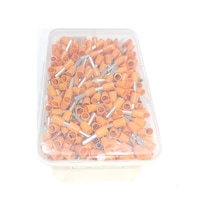 4 Mm Tek Girişli İzoleli Kablo Yüksüğü - Fransız Norm Turuncu 1 Paket 500 Adet