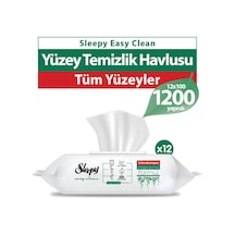 Sleepy Easy Clean Beyaz Sabun Kokusu Yüzey Temizlik Havlusu 12 x 100'lü