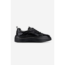 Valmenti Erkek Hakiki Deri Siyah Rugan Sneakers & Spor Ayakkabı 381 23347 Erk Ayk Y26 Sıyah Rgn Siyah1