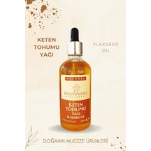 Beauty Voice Katkısız Keten Tohumu Yağı 100 ML