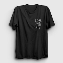 Presmono Unisex Look Mom Astroworld Travis Scott T-shirt Siyah