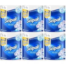 Selpak Kağıt Havlu (3 Katlı) Dev Rulo (6 Lı Set)
