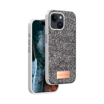 Onegif Apple İphone 15 Bright Simli Kapak - Gümüş 00