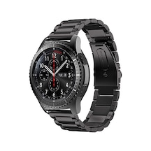 Butam Bilişim Galaxy Watch 42mm 20mm Uyumlu Krd-04 Metal Kordon-siyah