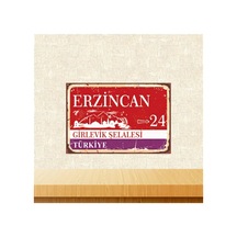 Erzincan Girlevik Şelalesi 20-30 Cm Retro Ahşap Tablo Tkfx5794 Çok Renkli - 743298474 Çok Renkli