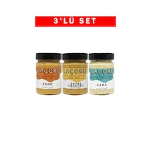 Laçoko Çifte Kavrulmuş Çifte Kavrulmuş Parçacıklı Fıstık ve Az Kavrulmuş Fıstık Ezmesi 3 x 320 G