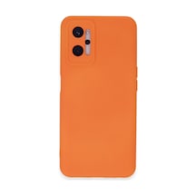 Realme 9i 4g Kılıf Nano İçi Kadife Silikon - Turuncu Bz8683140579647