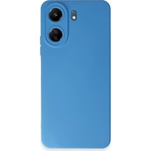 Newface - 371 - Xiaomi Redmi 13c Kılıf Nano İçi Kadife Silikon - Edntrend - - Mavi