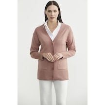 Sementa Oversize Cepli Triko Hırka - Gül Gül