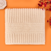 Soft Microcotton Yüz Havlusu - Bej - 50x90 Cm Çok Renkli