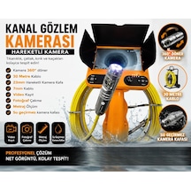 360 Derece Dönebilen 30 Metre Kanal Gözlem Kamerası