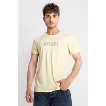 Adam Boxes Baskılı O-yaka T-shirt Girasol - Açık Sarı-açik Sari