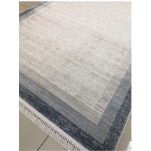 Padişah Halı Santo 60886 030 Serisi Akrilik Salon Oturma Yatak Odası Halısı Krem - Mavi