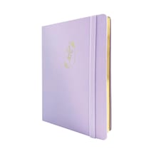 Bujo Defter Vegan Deri , 96 Yaprak, 160 Gr. Beyaz Kağıt ,cepli ,lastikli Lila