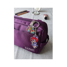 Owl Bag The Amazing Digital Circus Serisi Ragatha Desenli Acrylic Anahtarlık Çanta Süsü Çok Renkli