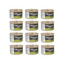 Miamor Pastete Tavşanlı Kedi Konservesi 12 x 85 G