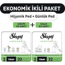 Sleepy Natural Ultra Hassas Hijyenik Ped Uzun 20'li + Günlük Ped Normal 32'li