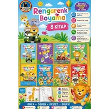 Rengarenk Boyama 8 Kitap - Qhdh-876510
