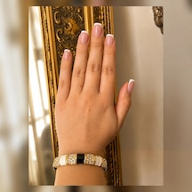 Gizovia Monochrome Işıltı Gold Detaylı Bileklik Çok Renkli