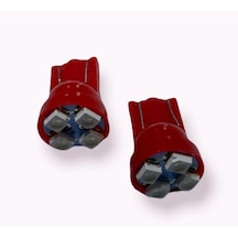 4 Ledli Plastik T10 Kırmızı