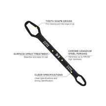 Lb Universal Anahtarı Çift Kafalı Çok Fonksiyonlu 6-22mm