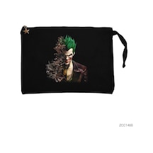 Zepplin Giyim Jokr Face Bats Siyah Clutch Astarlı Cüzdan / El Çantası